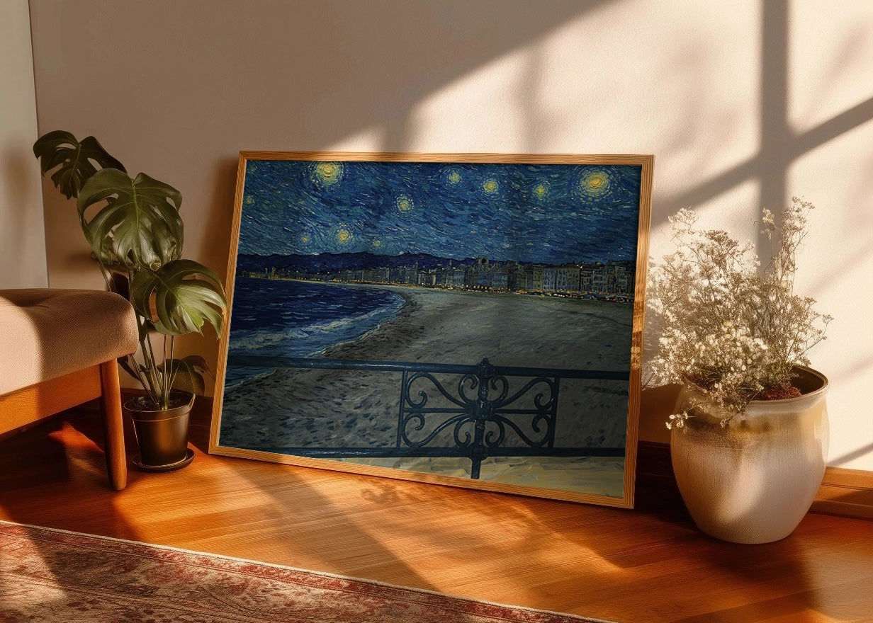 Cuadro Playa de Santander El Sardinero - Van Gogh