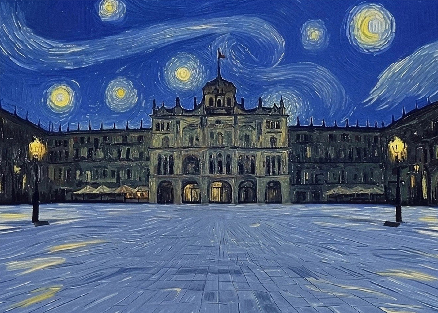 Cuadro Plaza Mayor de Salamanca - Van Gogh