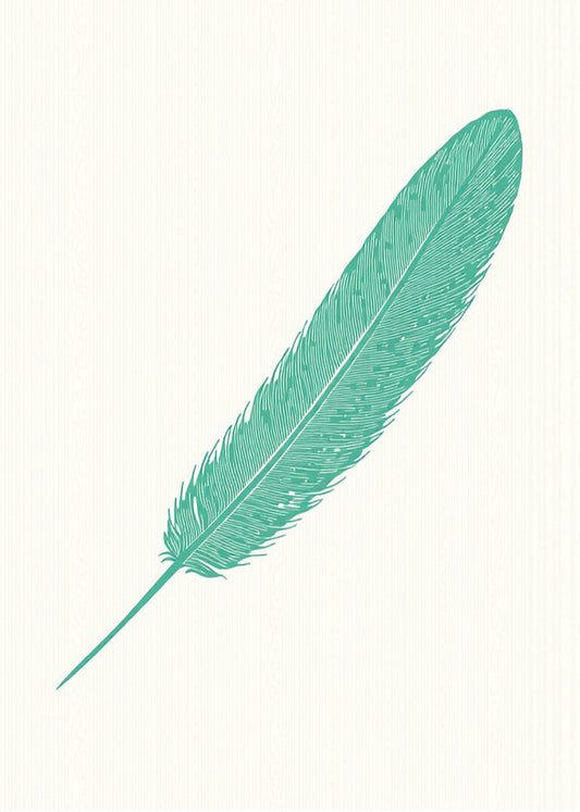 Cuadro Pluma verde