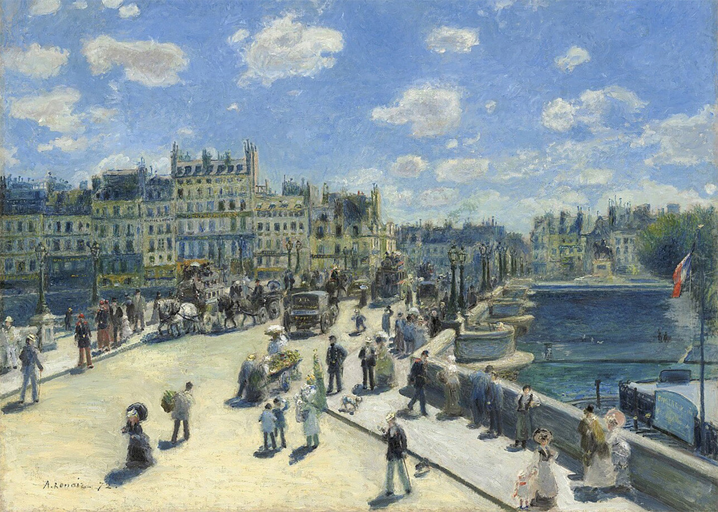 Cuadro Pont Neuf Paris 1872 (Renoir)