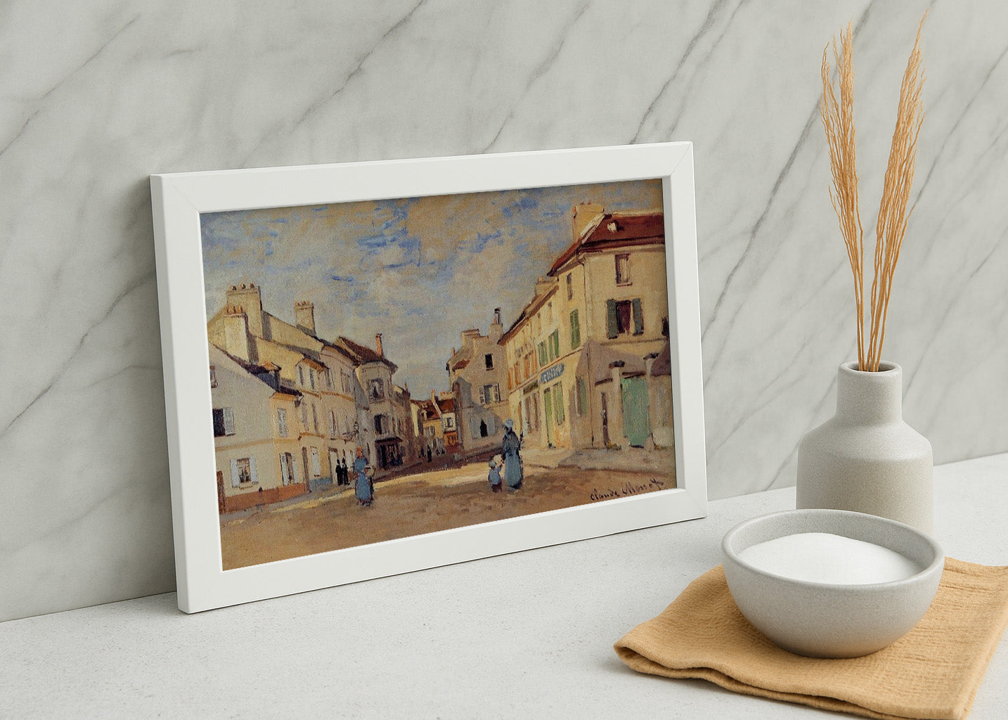 Cuadro Pontoise, el camino a Gisors en invierno (Pissarro)