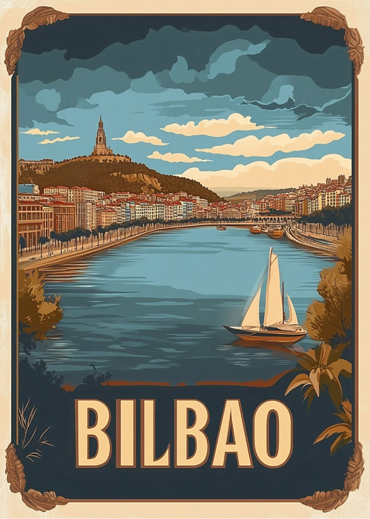 Cuadro Poster Vintage de Bilbao