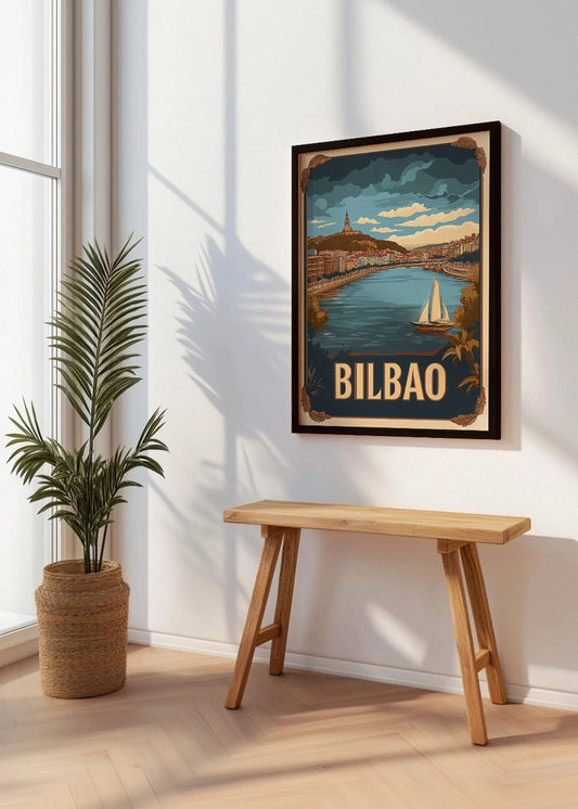Cuadro Poster Vintage de Bilbao