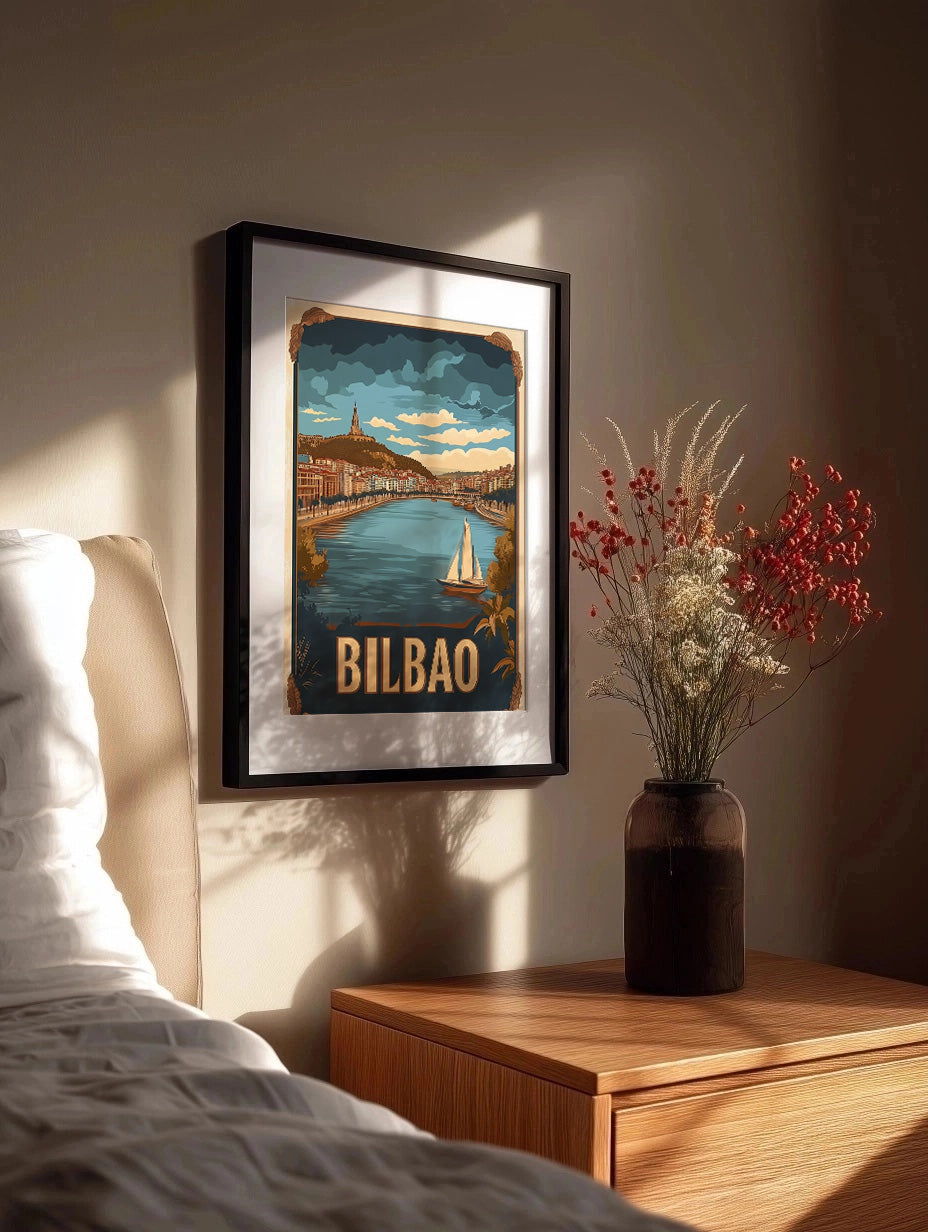 Cuadro Poster Vintage de Bilbao