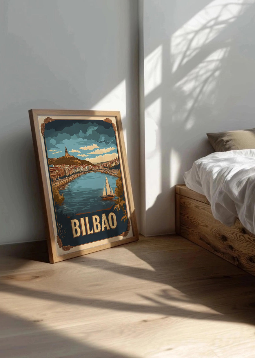 Cuadro Poster Vintage de Bilbao