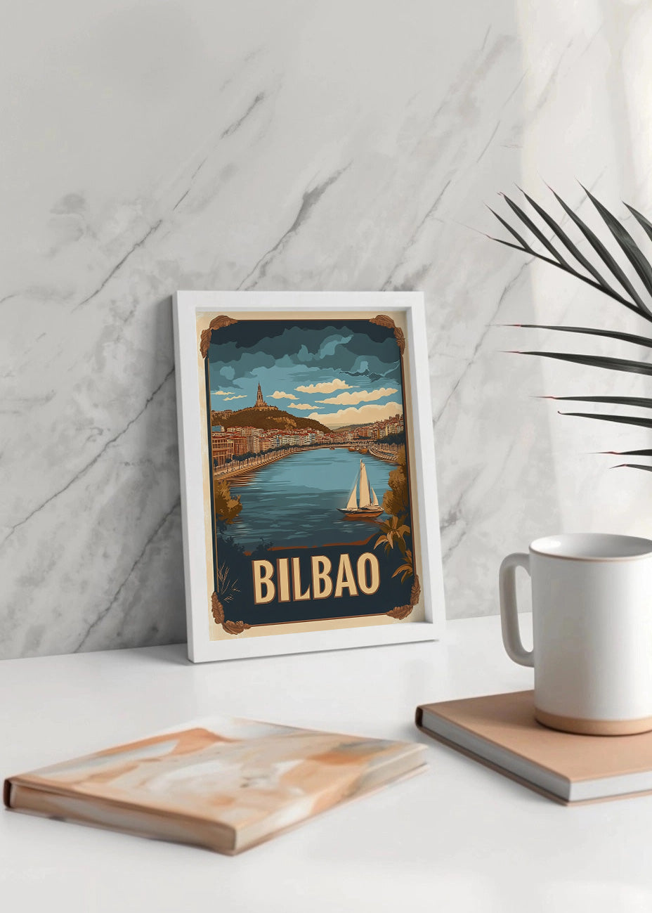 Cuadro Poster Vintage de Bilbao