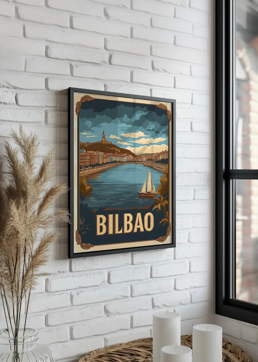 Cuadro Poster Vintage de Bilbao