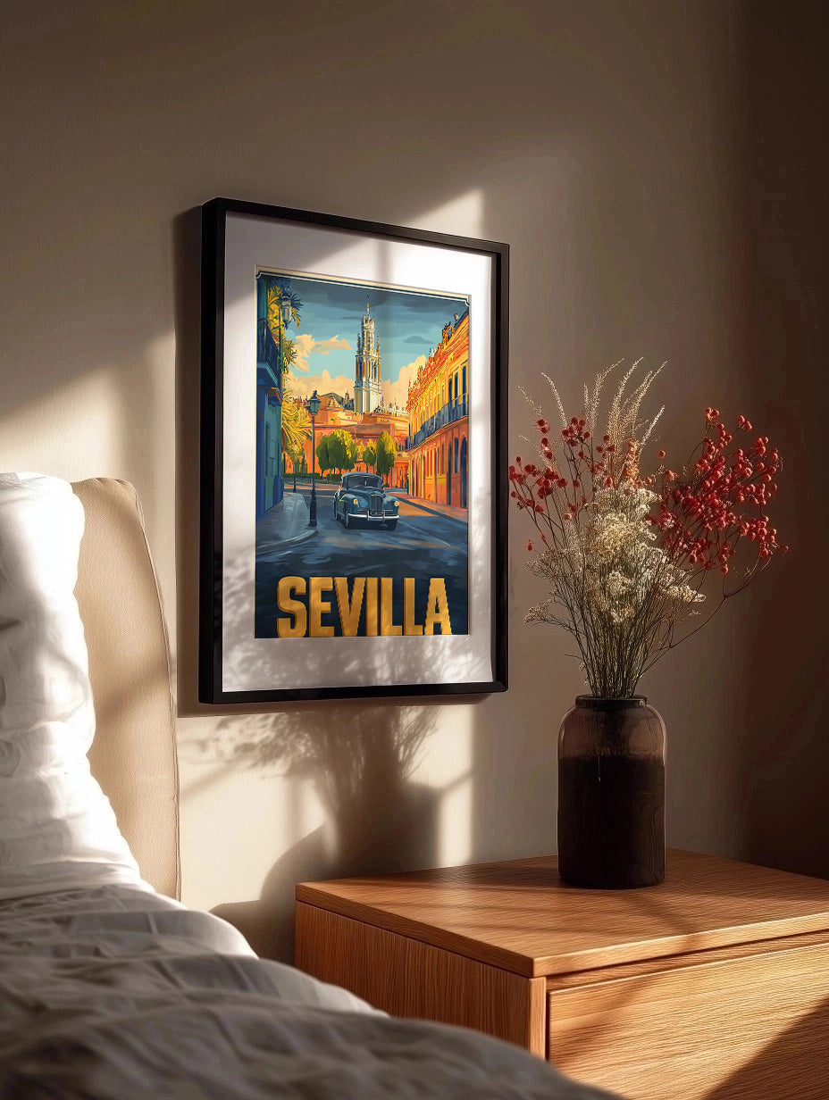 Cuadro Poster vintage de Sevilla