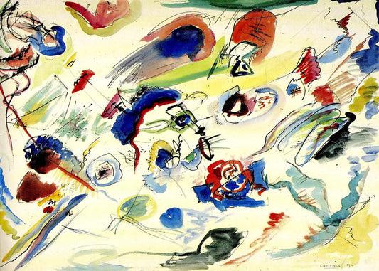 Cuadro Primera acuarela abstracta (Kandinsky)