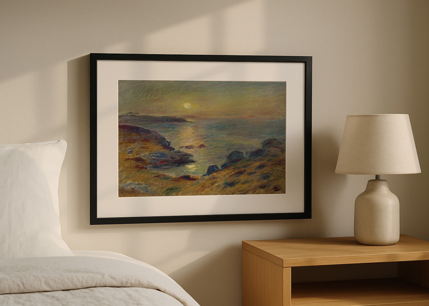 Cuadro Puesta de sol en Douarnenez (Renoir)