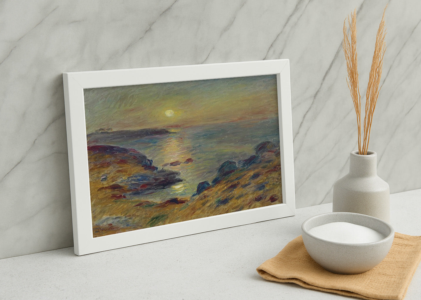 Cuadro Puesta de sol en Douarnenez (Renoir)