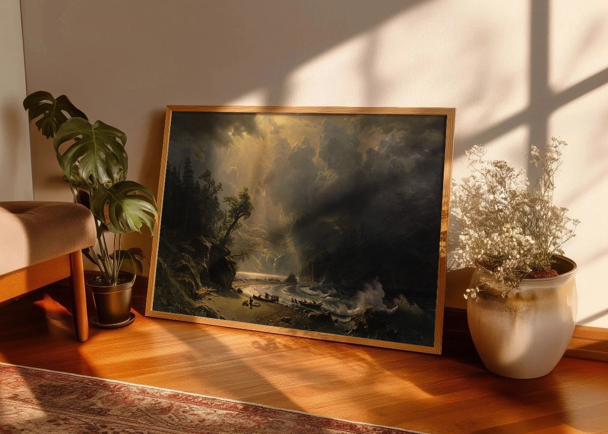 Cuadro Puget Sound en la costa del Pacífico (Albert Bierstadt)