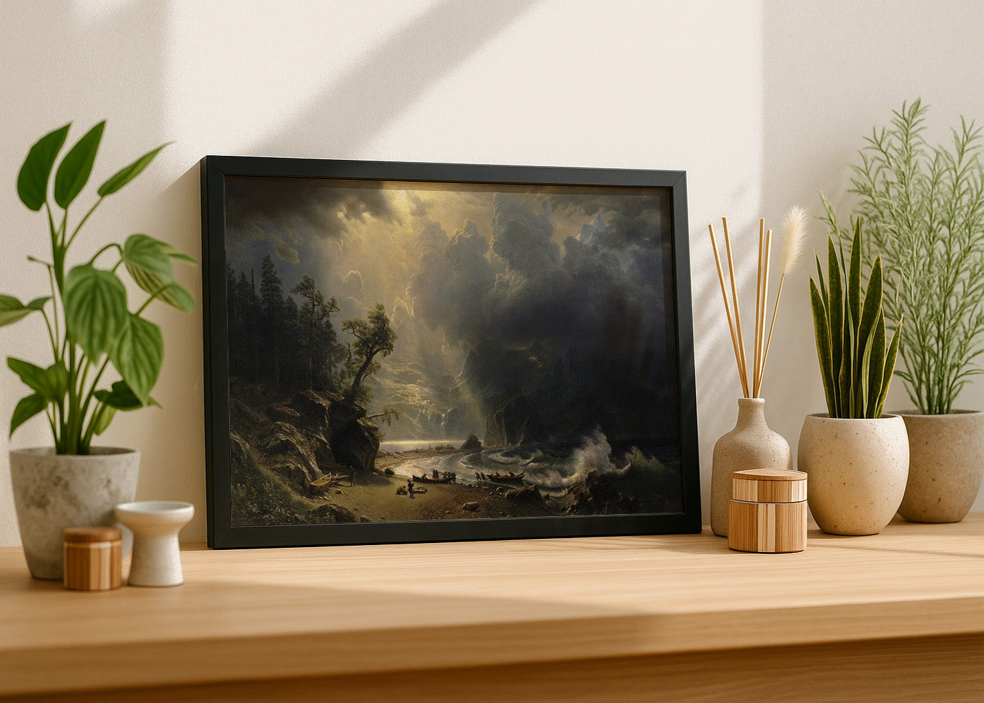 Cuadro Puget Sound en la costa del Pacífico (Albert Bierstadt)