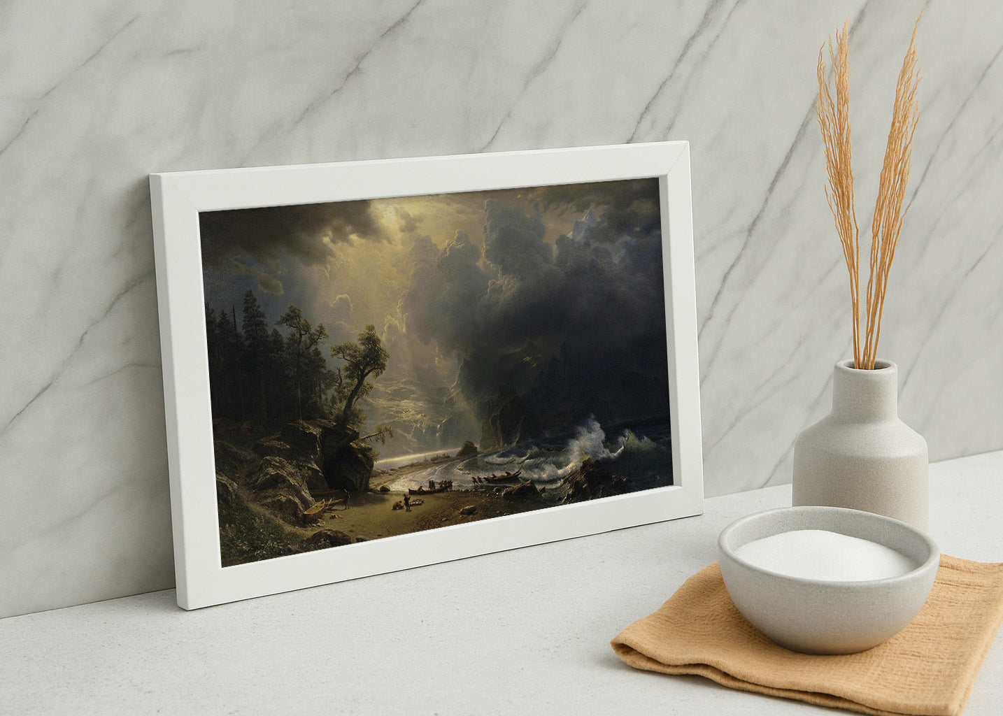 Cuadro Puget Sound en la costa del Pacífico (Albert Bierstadt)