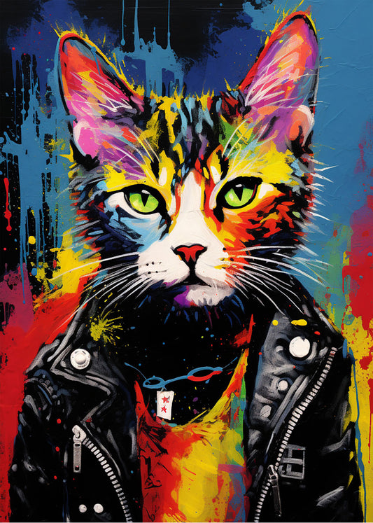 Cuadro Punk cat