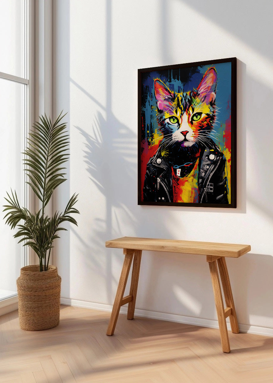 Cuadro Punk cat