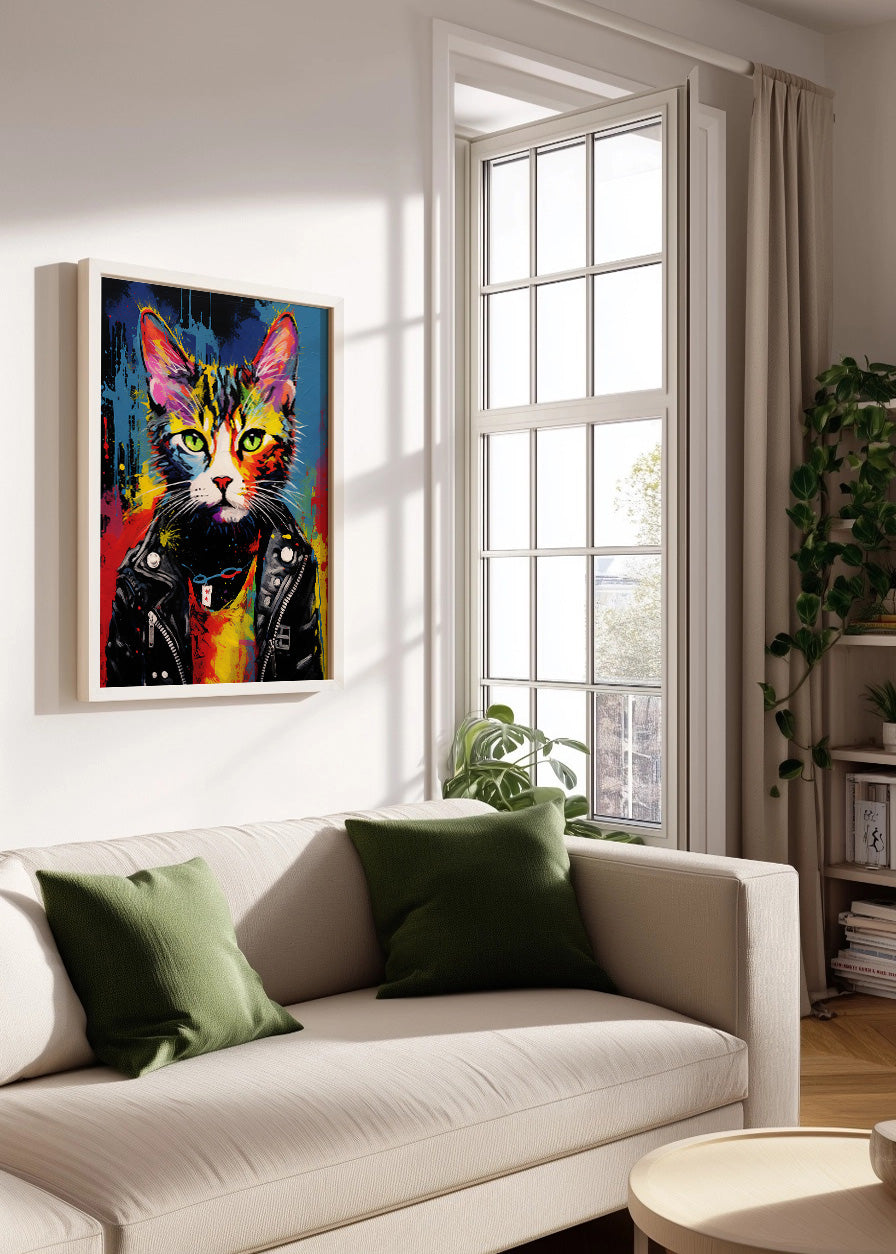 Cuadro Punk cat