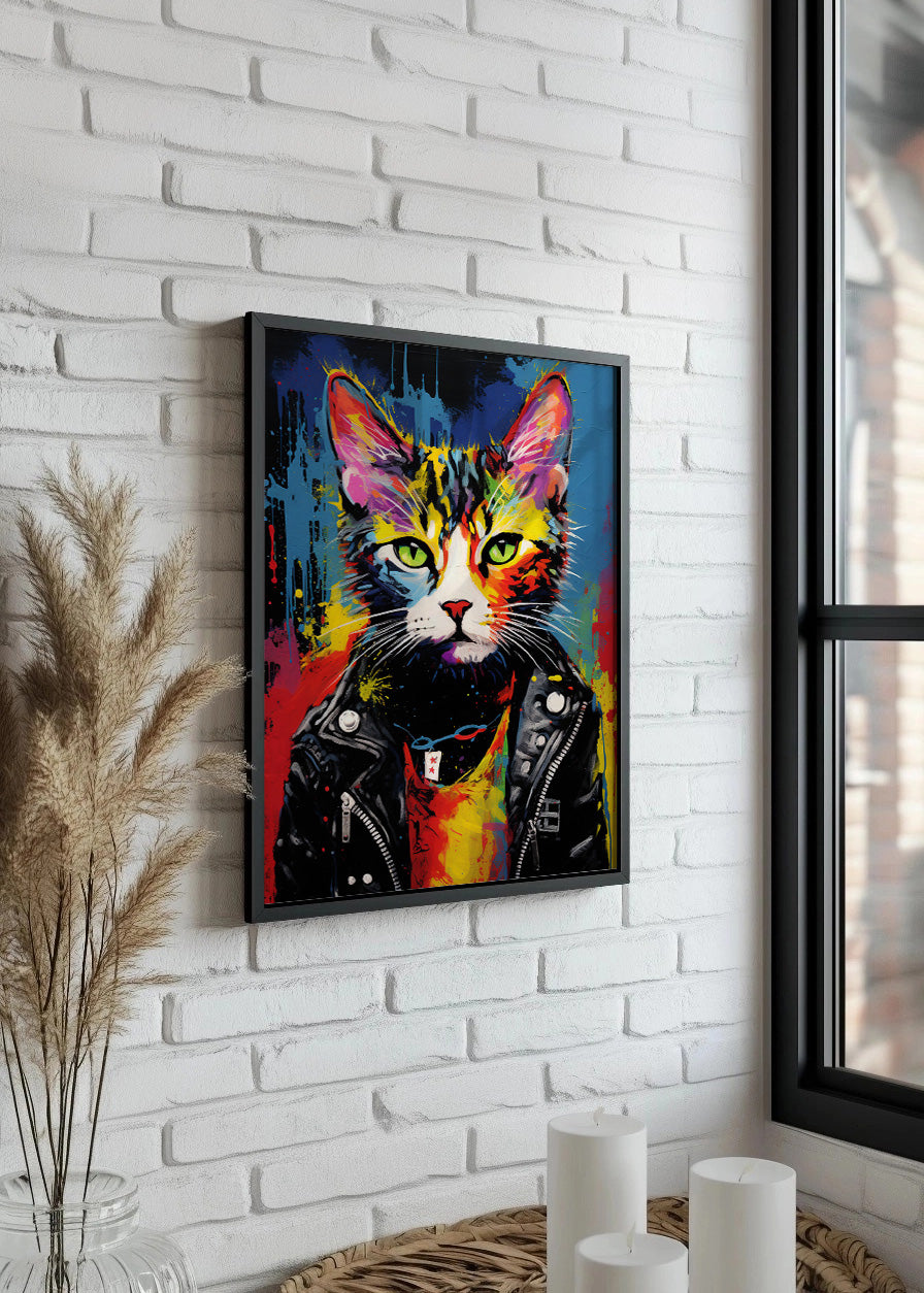 Cuadro Punk cat