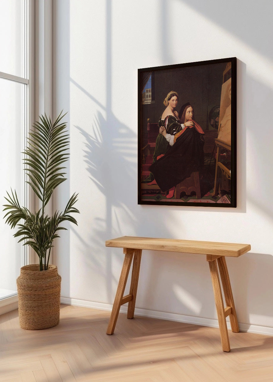 Cuadro Raffaelle y la Fornarina (Ingres)