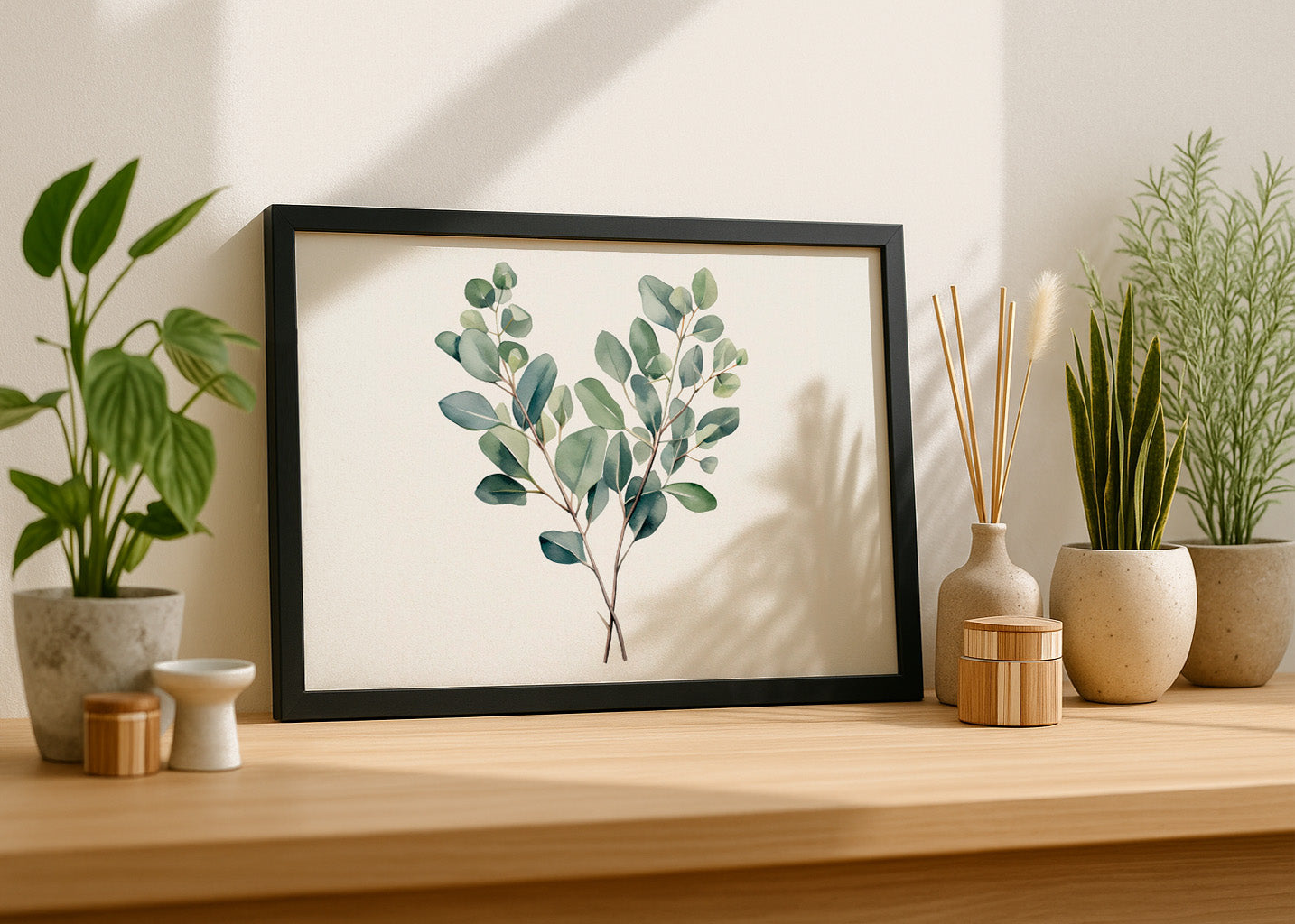 Cuadro Ramas gemelas de eucalipto