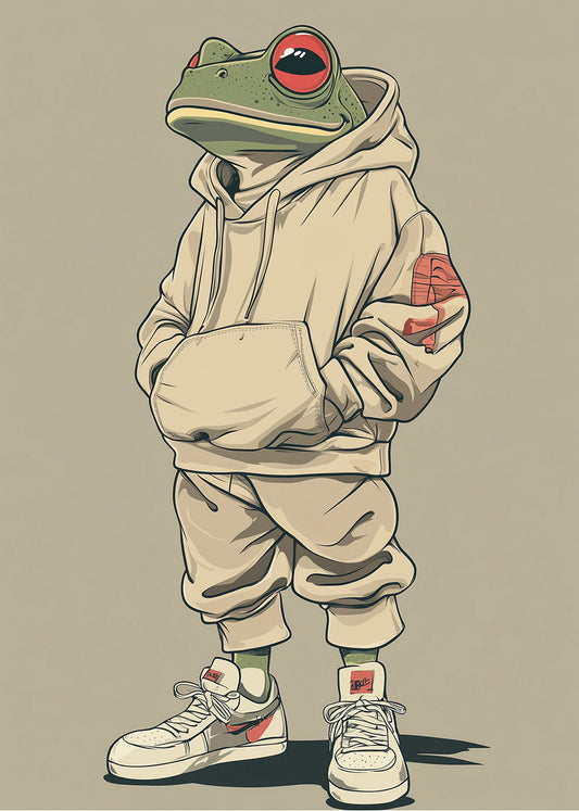 Cuadro Rana pepe swag