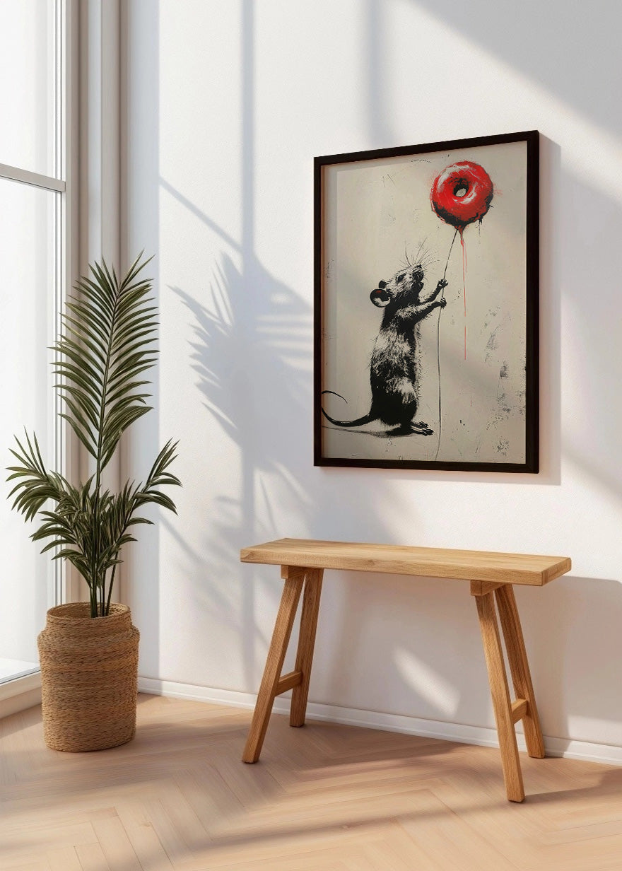 Cuadro Ratón Banksy