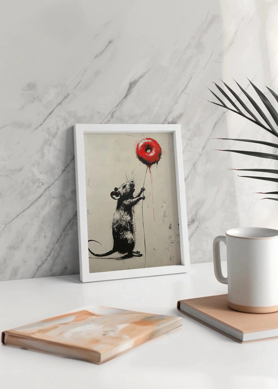 Cuadro Ratón Banksy