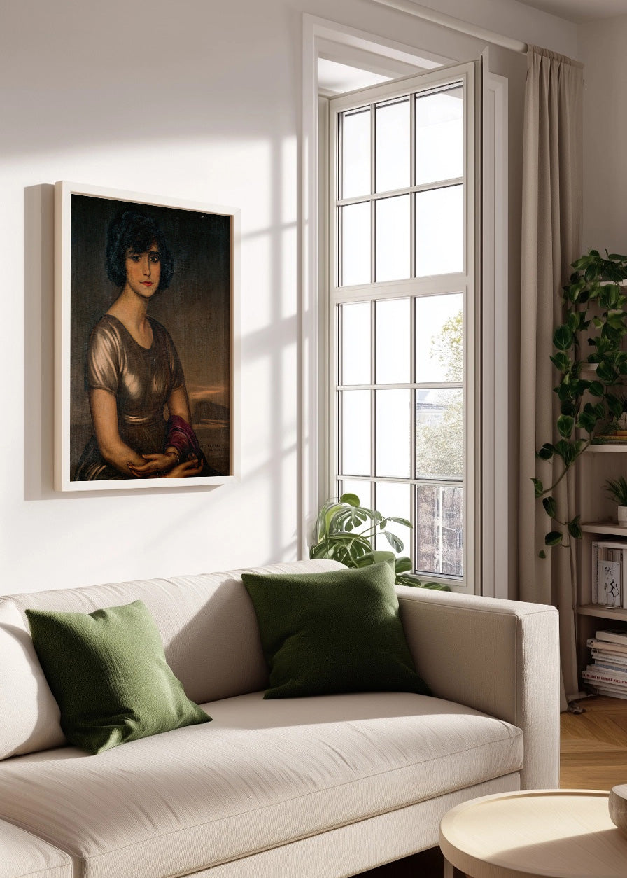 Cuadro Retrato de dama joven (Julio Romero de Torres)