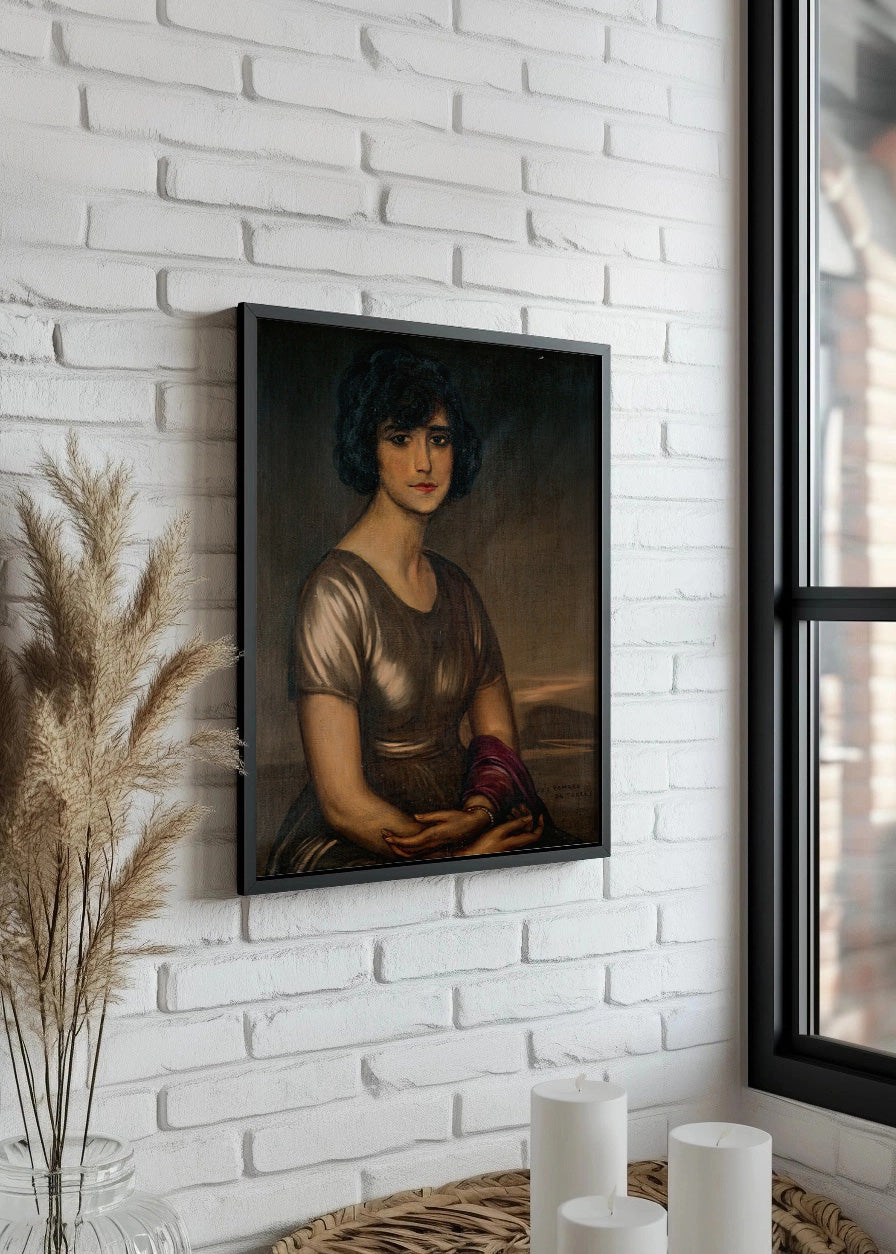 Cuadro Retrato de dama joven (Julio Romero de Torres)