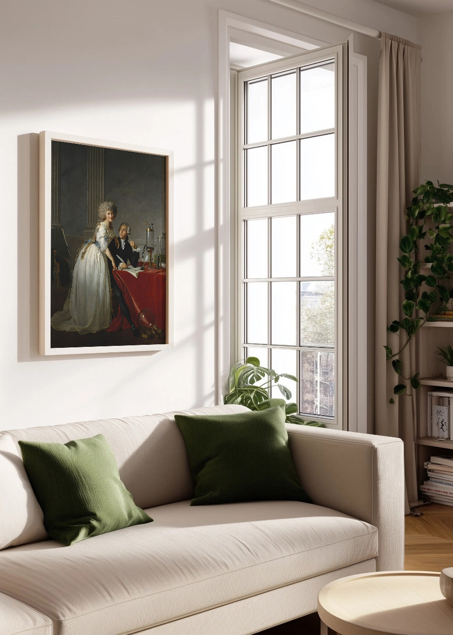 Cuadro Retrato de Antoine Lavoisier y su esposa (Jacques-Louise David)