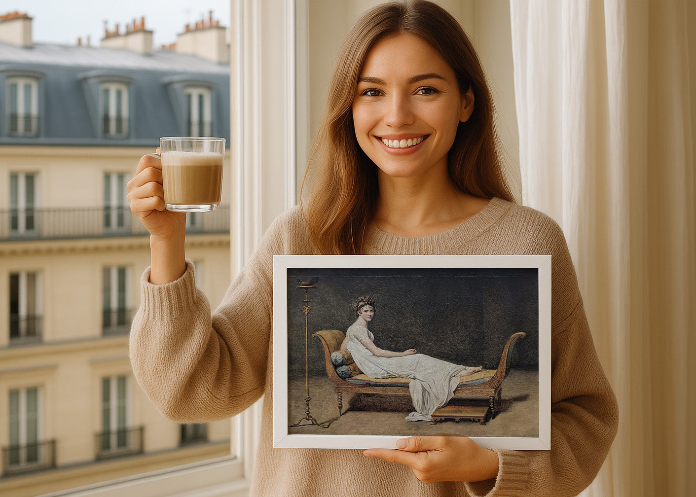 Cuadro Retrato de Madame Récamier (Jacques-Loise David)
