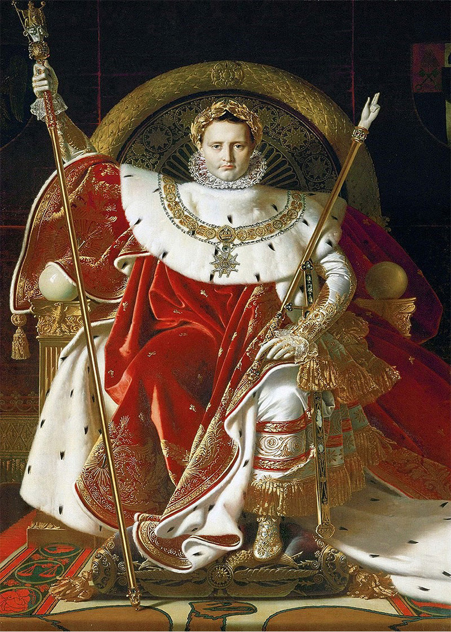 Cuadro Retrato de Napoleón I en su trono imperial (Ingres)