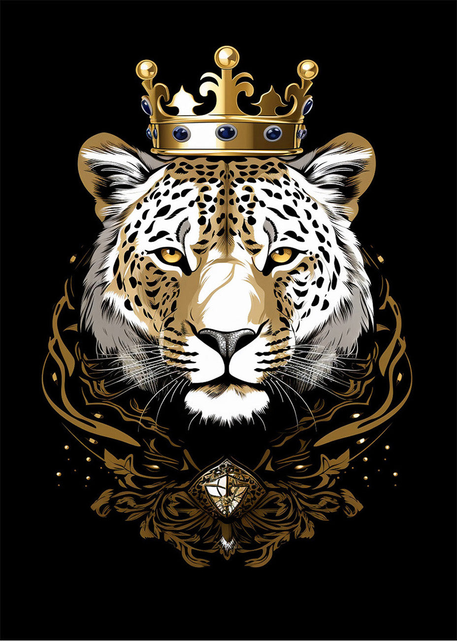 Cuadro Rey leopardo