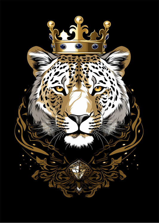 Cuadro Rey leopardo