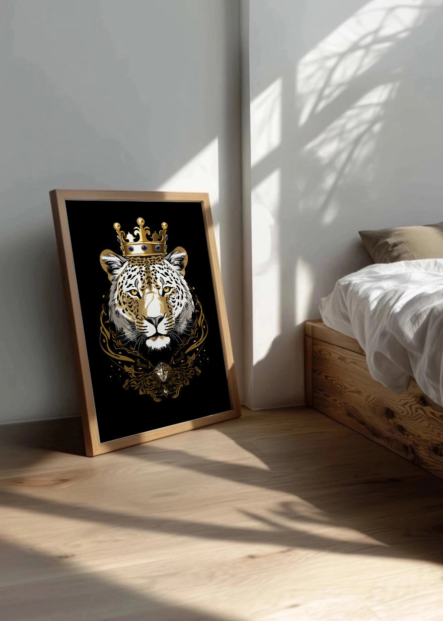 Cuadro Rey leopardo