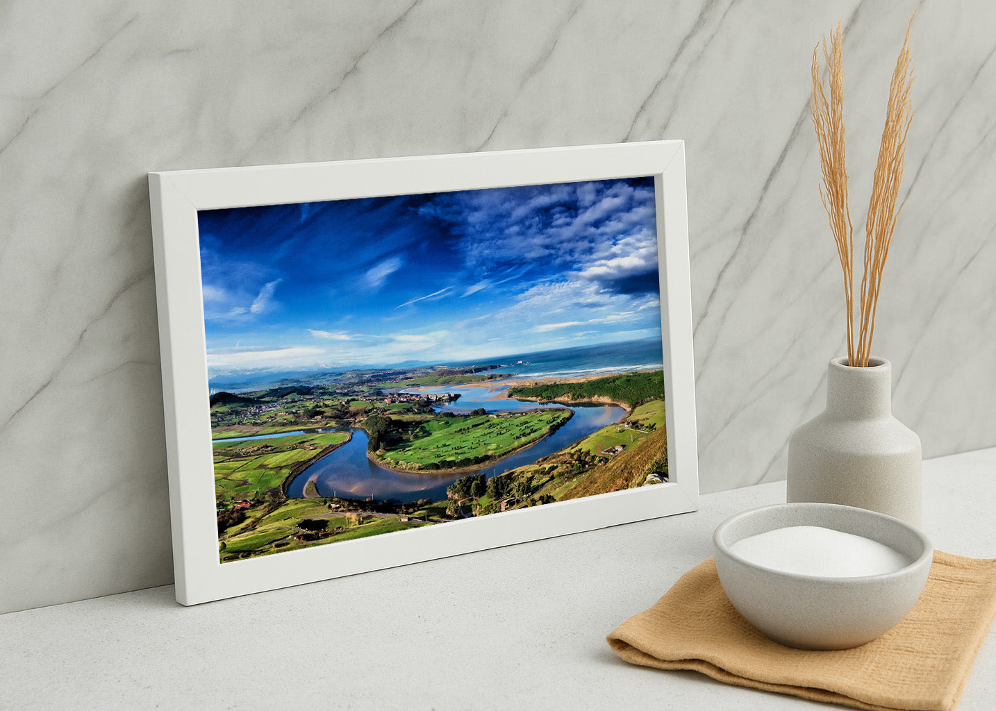 Cuadro Ría del Pas desde La Picota