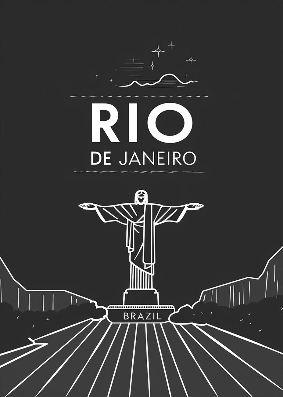 Cuadro Río de Janeiro estilo póster