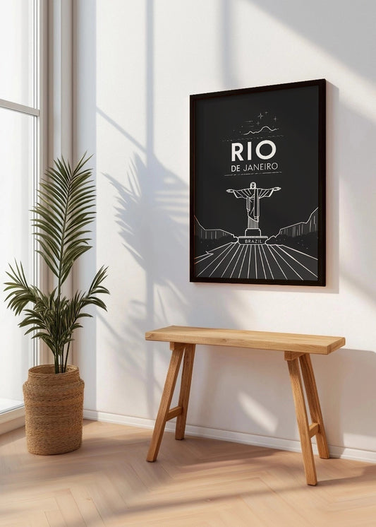 Cuadro Río de Janeiro estilo póster