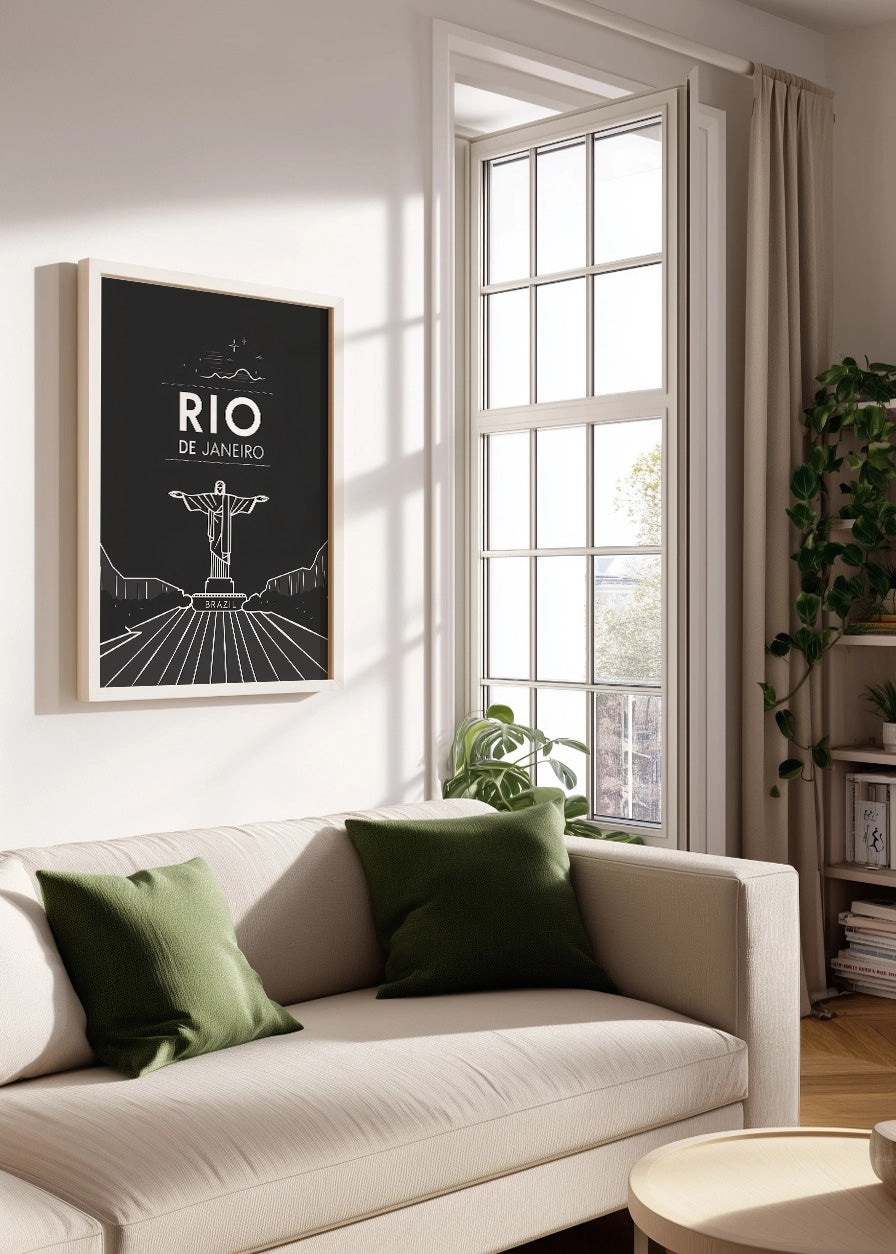 Cuadro Río de Janeiro estilo póster
