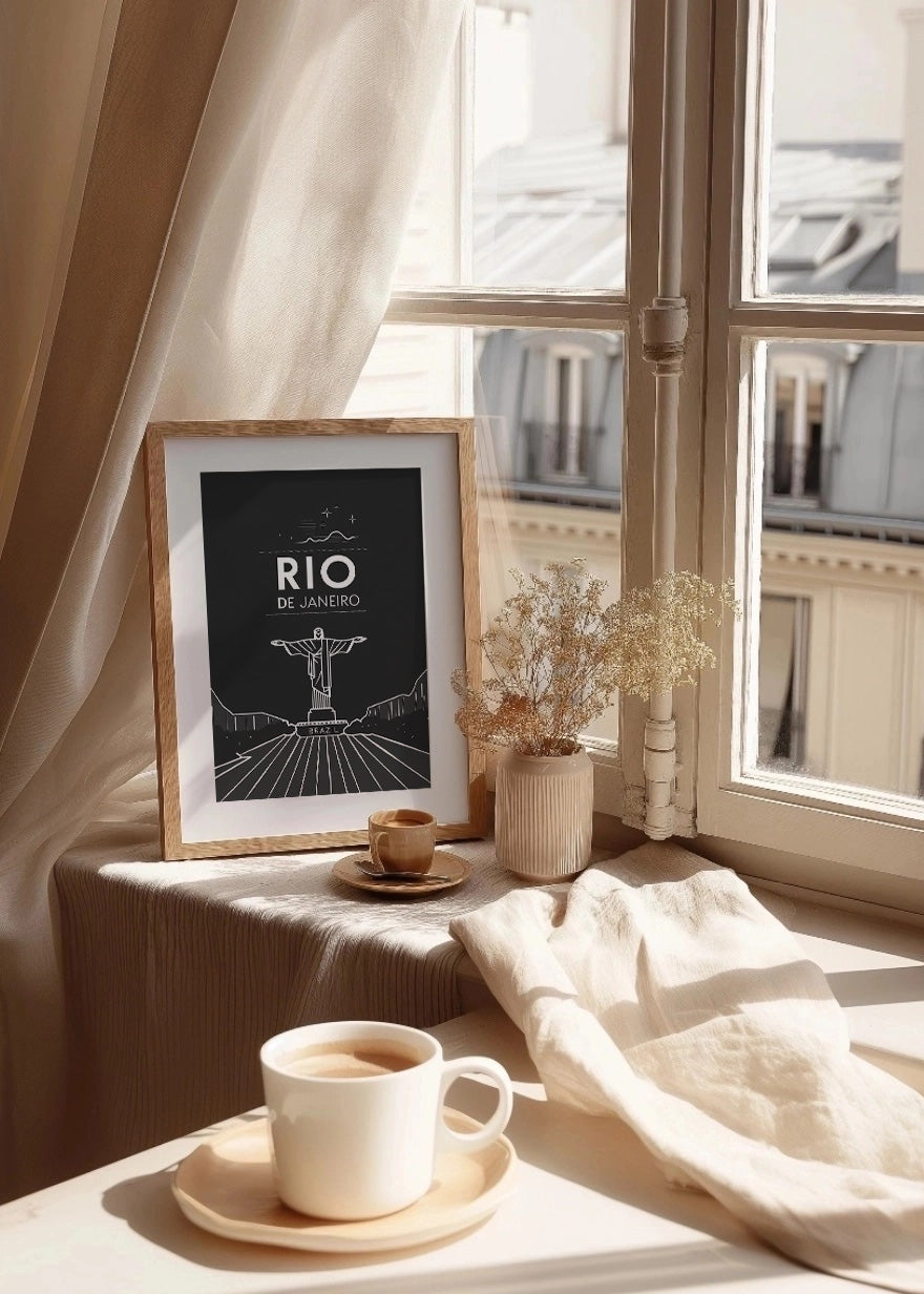Cuadro Río de Janeiro estilo póster