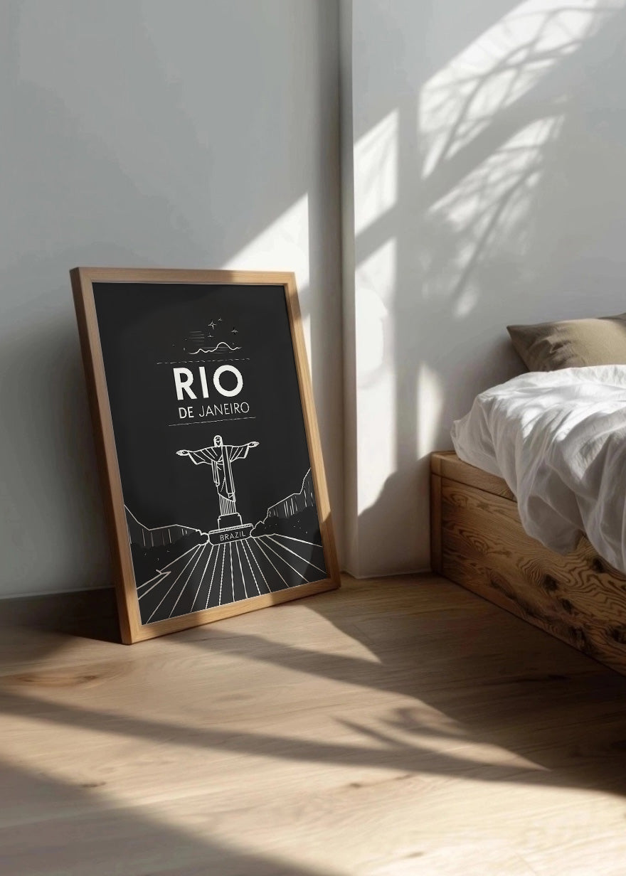 Cuadro Río de Janeiro estilo póster