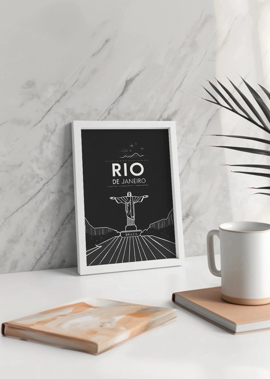 Cuadro Río de Janeiro estilo póster