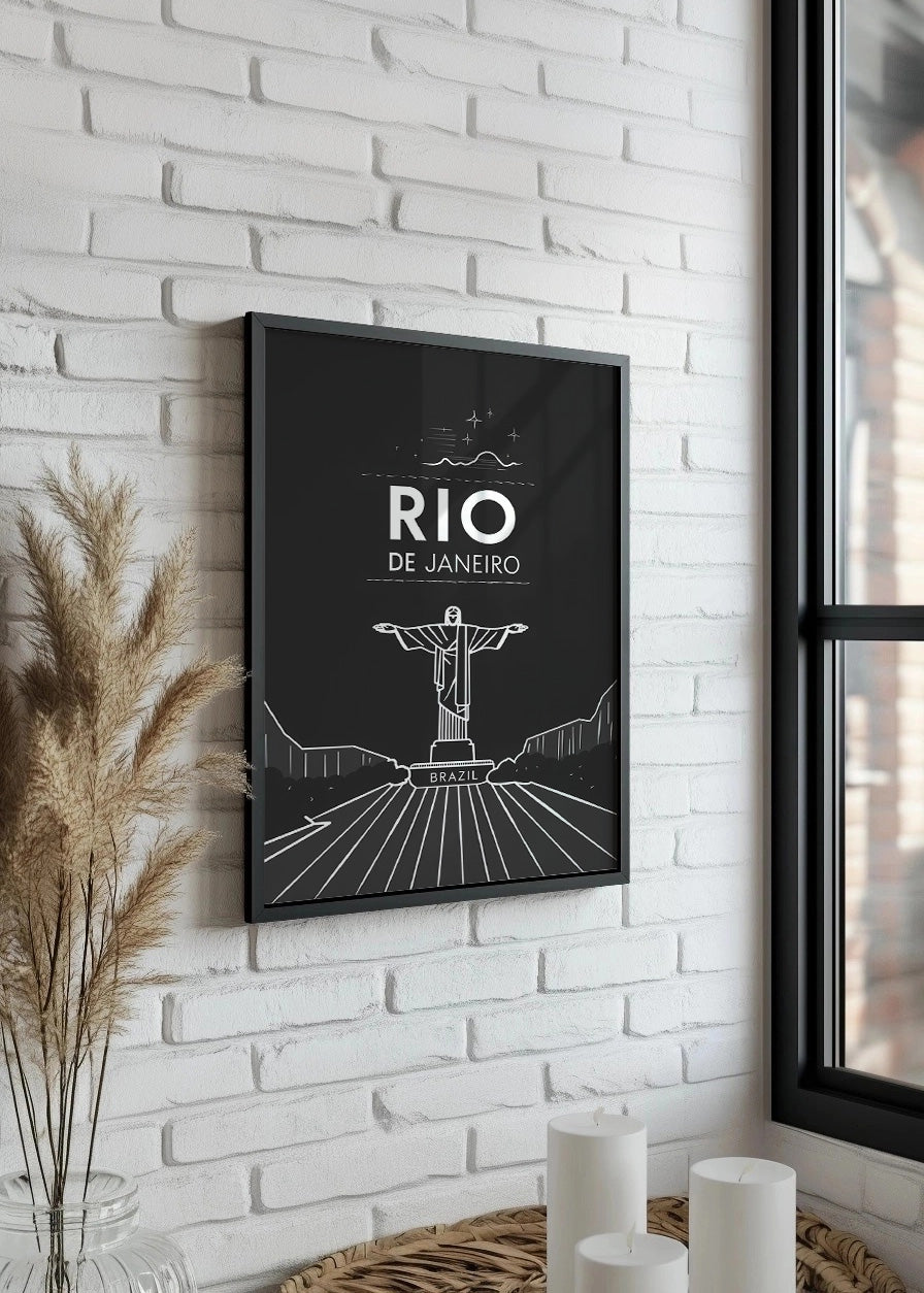 Cuadro Río de Janeiro estilo póster