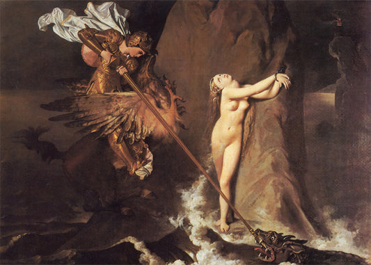 Cuadro Roger liberando a Angélica (Ingres)
