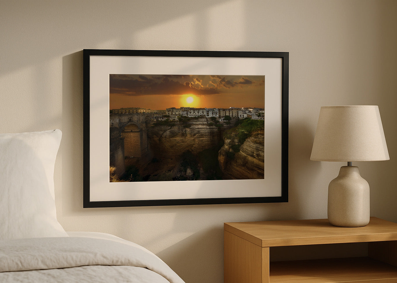 Cuadro Atardecer en Ronda (Málaga)