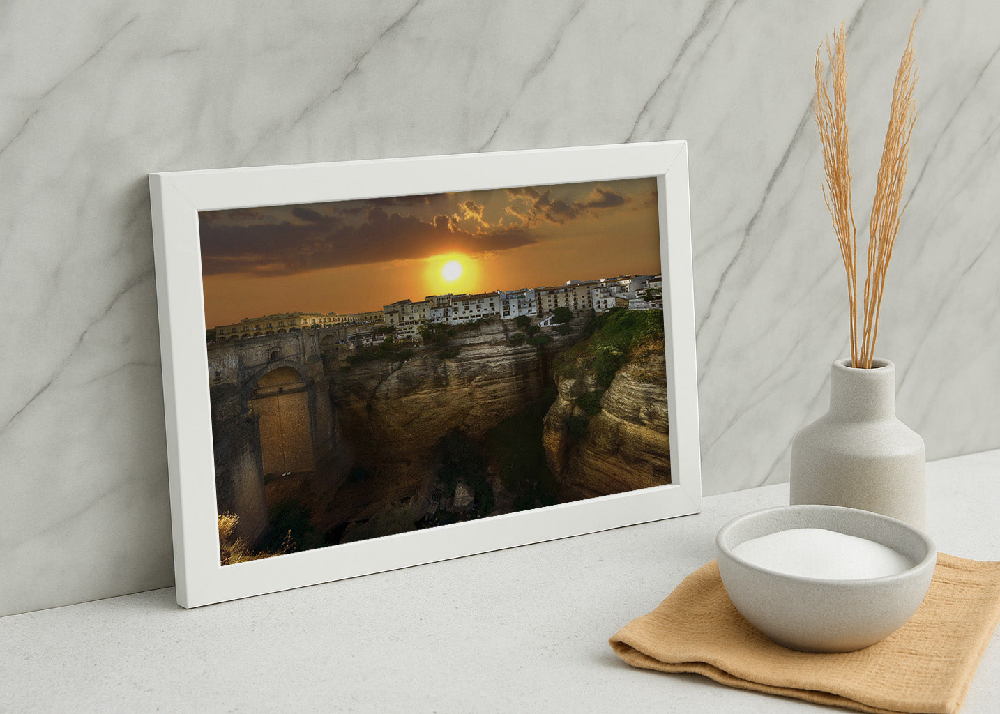Cuadro Atardecer en Ronda (Málaga)