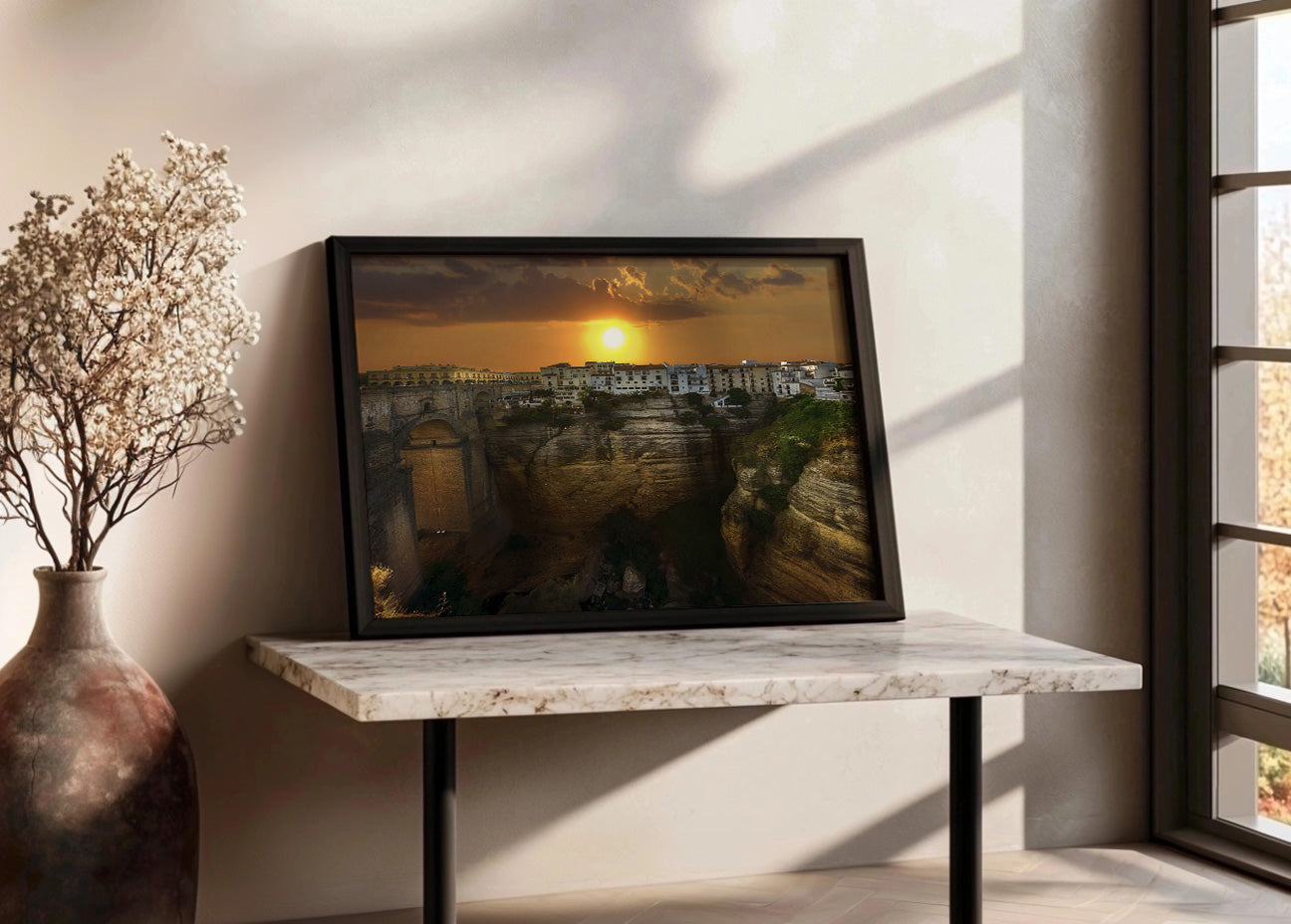 Cuadro Atardecer en Ronda (Málaga)
