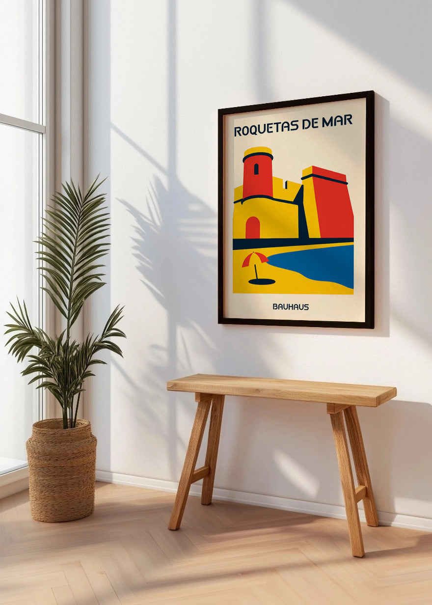 Cuadro Roquetas de Mar Poster Bauhaus