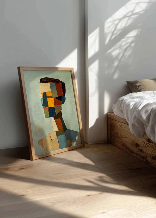 Cuadro Rostro hombre geometrico