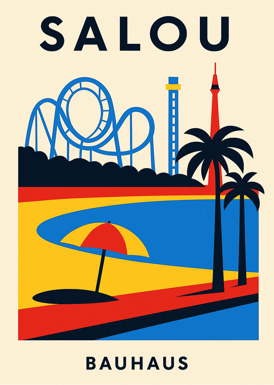 Cuadro Salou Poster Bauhaus